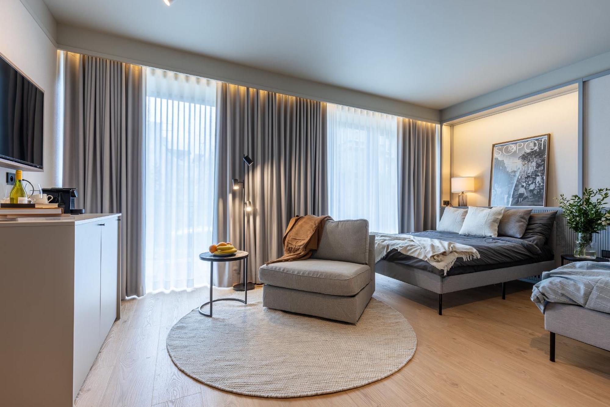 Monciak Elegance - Molo Apartment Sopot Bagian luar foto